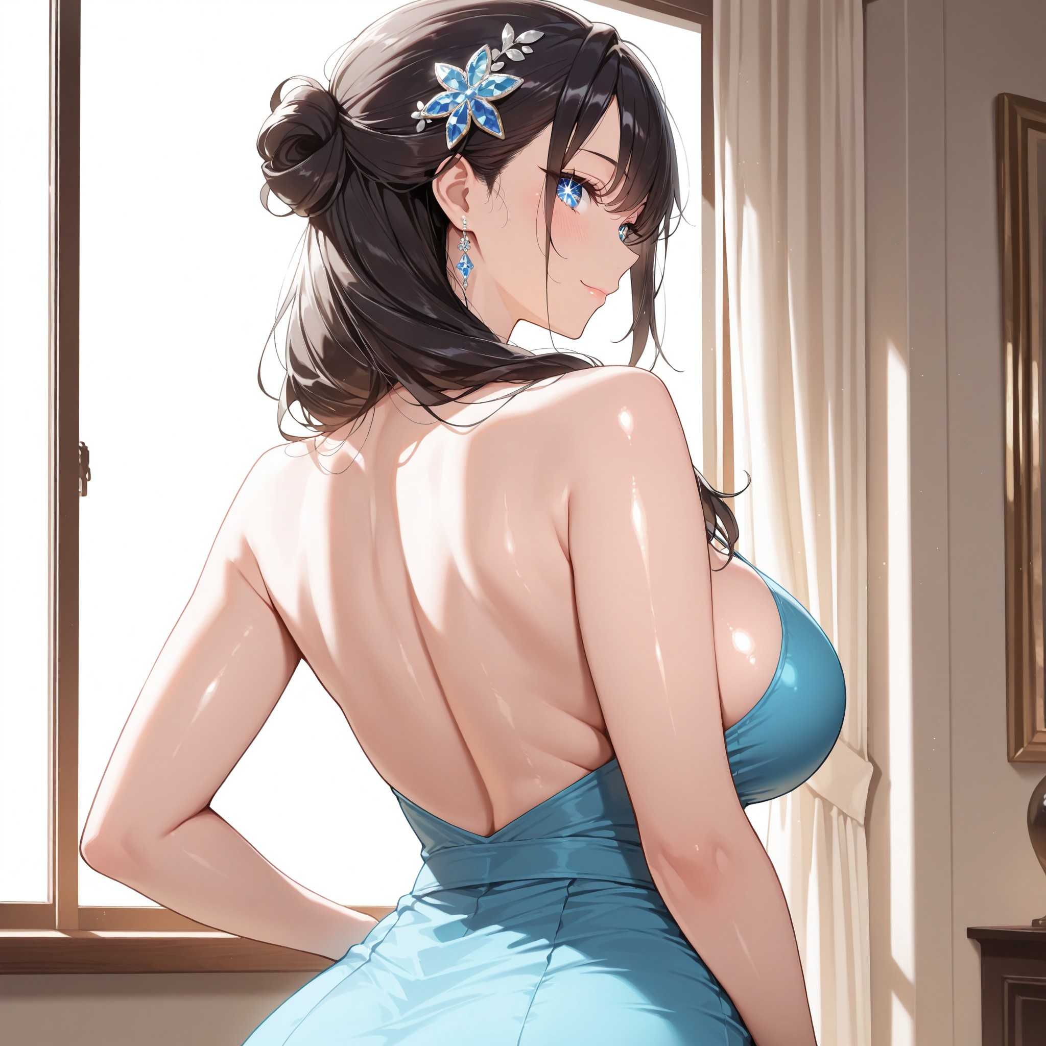 backless dress＝背中開きドレス。布で隠すからこそ際立つ素肌