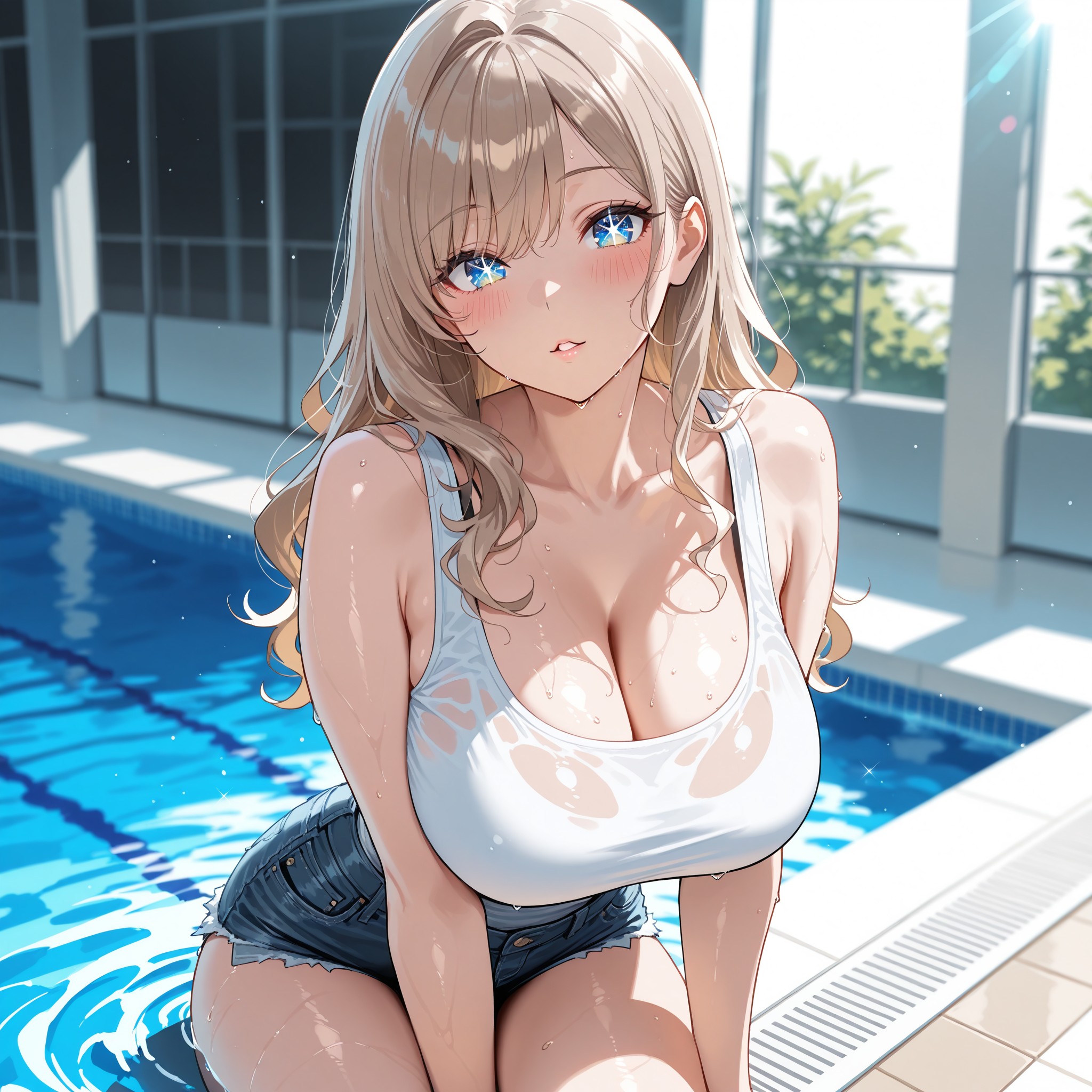 wet skin / 濡れた肌
