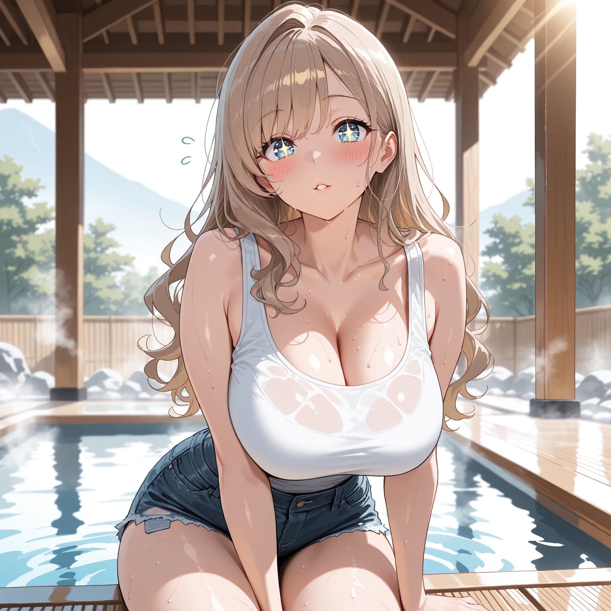 glistening / きらめく濡れ肌