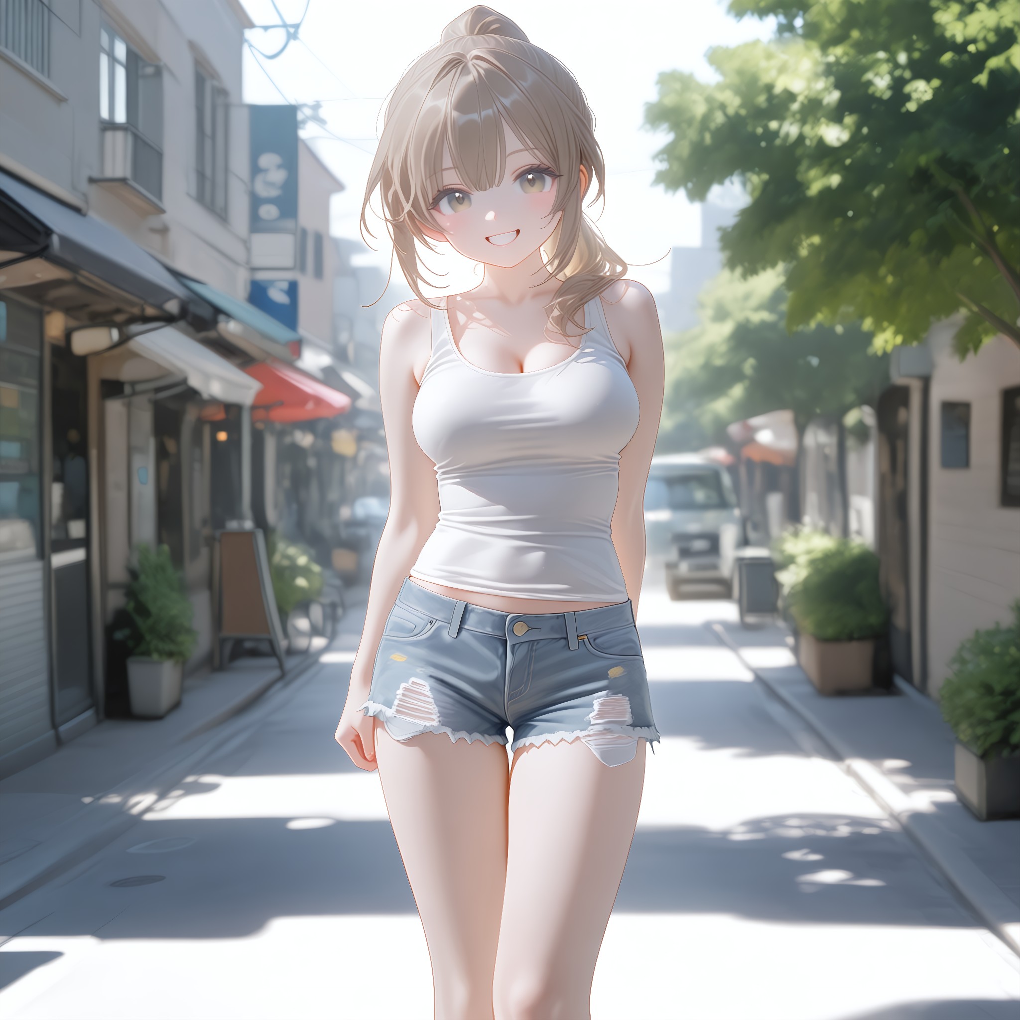 切りっぱなしのダメージ。こなれたラフな抜け感。