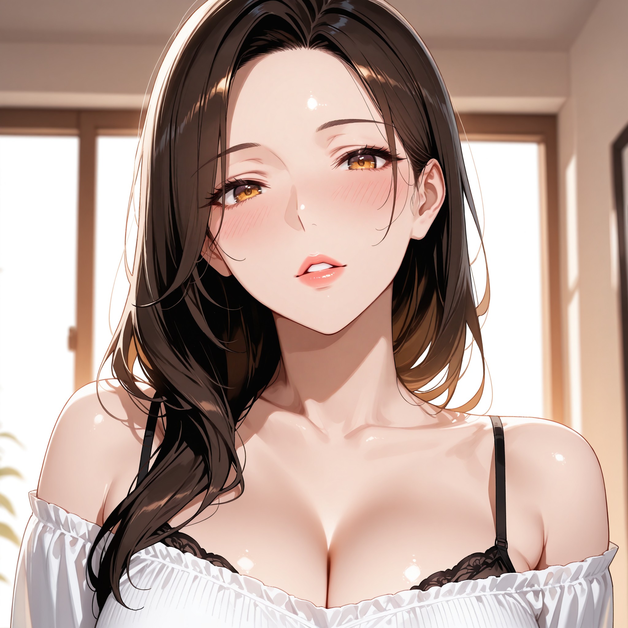 parted lips（薄く開いた唇）