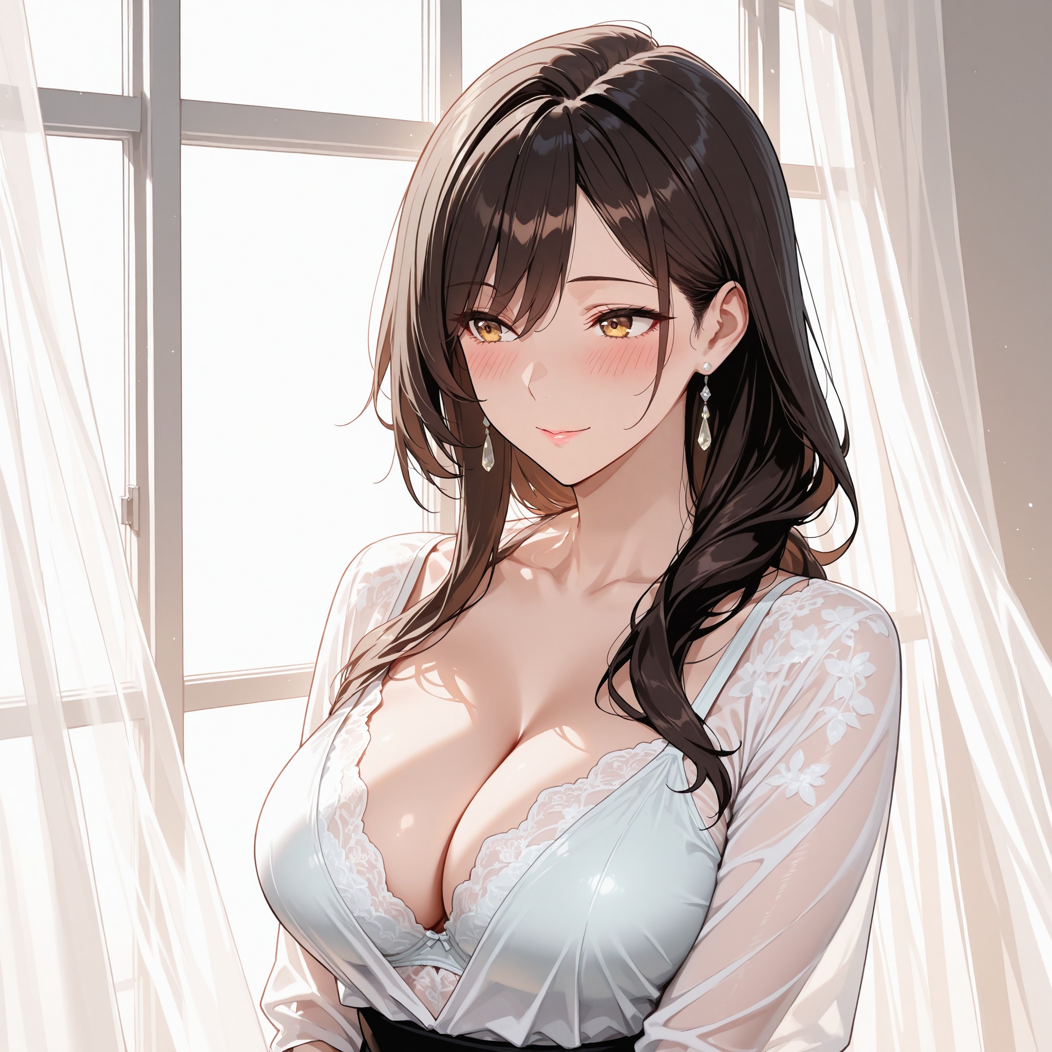 sheer fabric（薄手のシフォン生地）