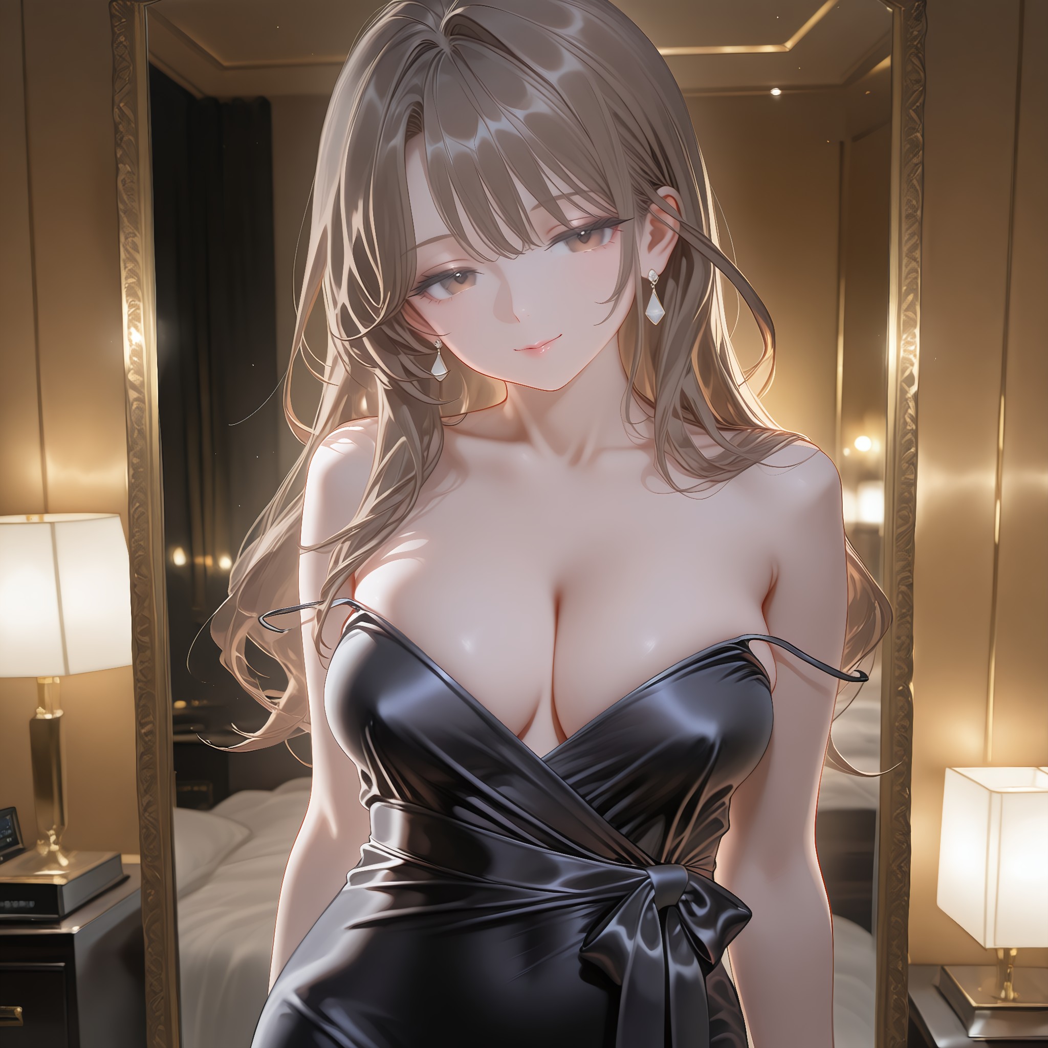 鏡前