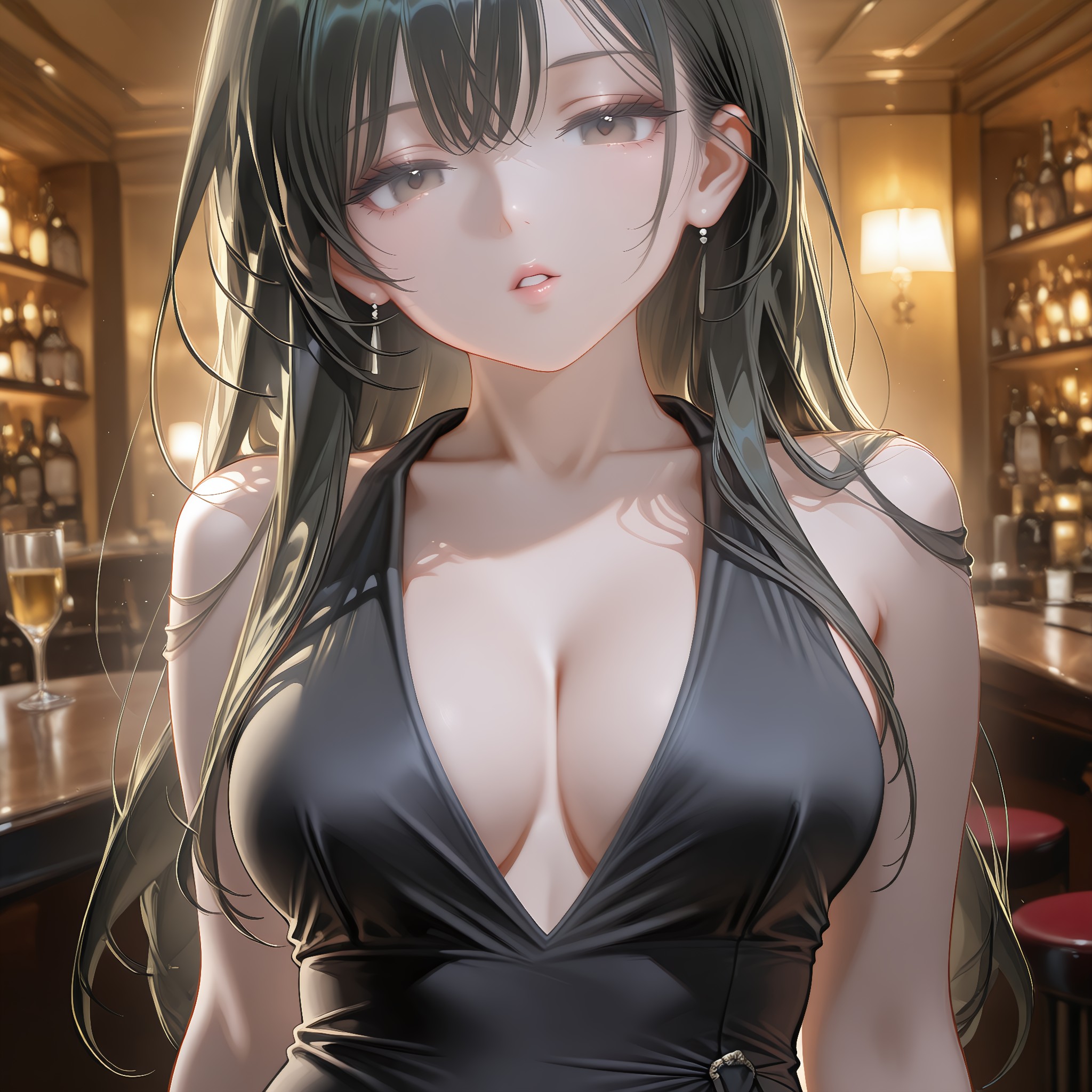 微笑む唇