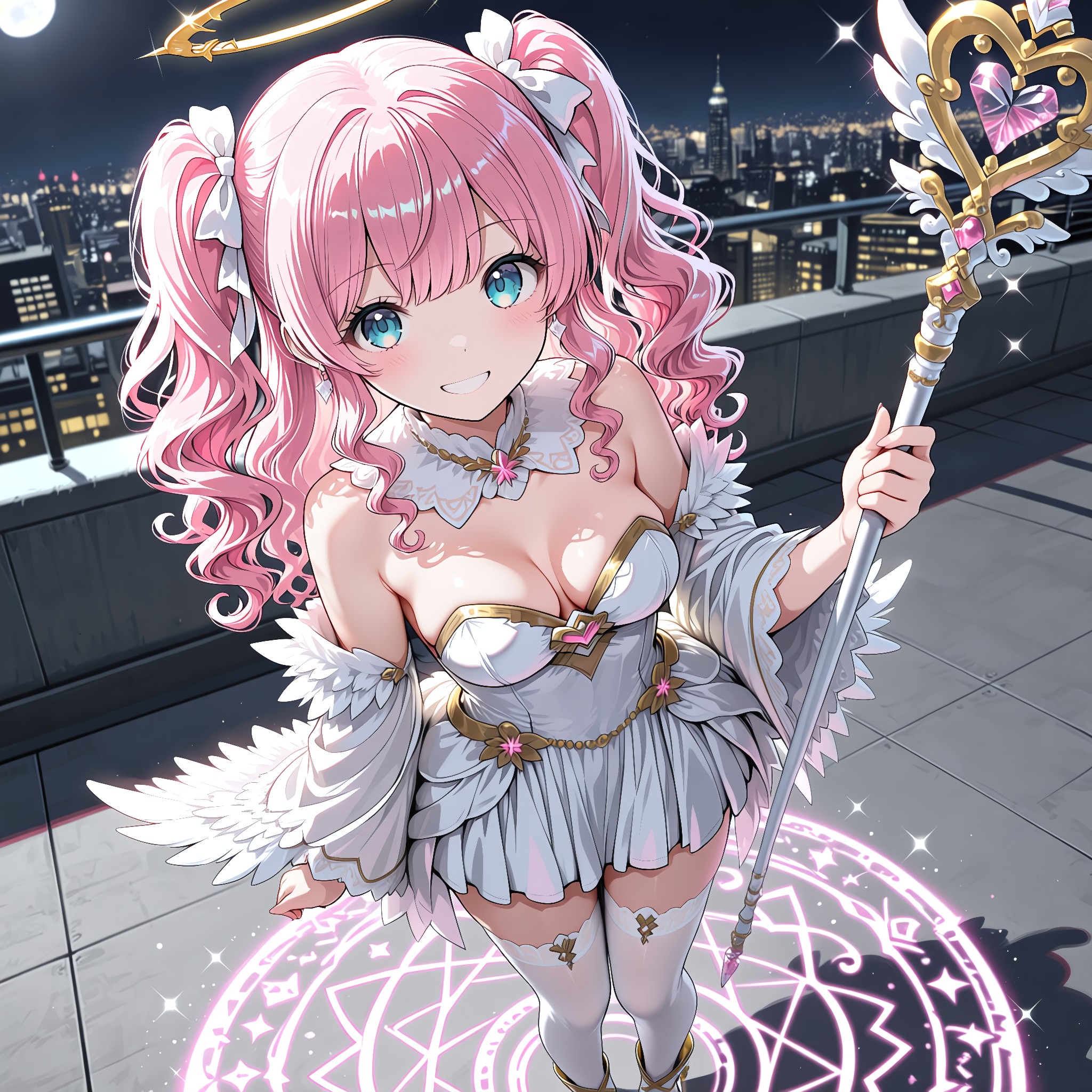 純白天使の魔法少女。聖女寄りのまぶしい色気。