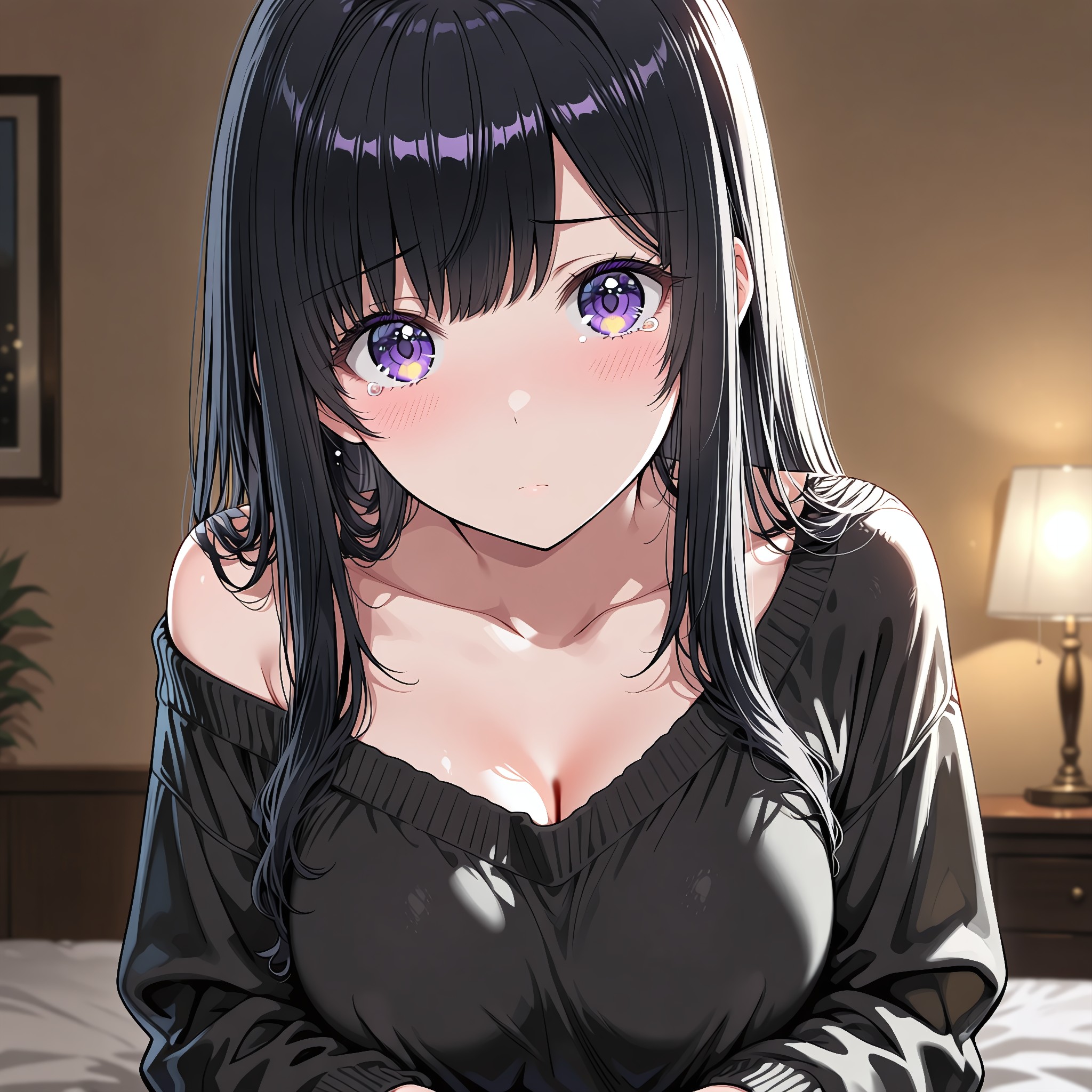 涙一筋。零れた瞬間。